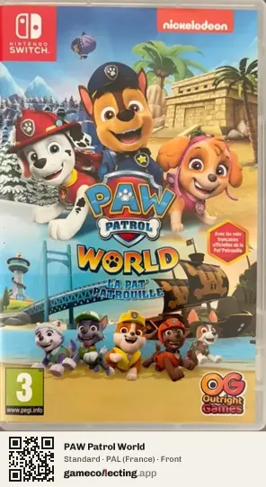 PAW Patrol World Nintendo Switch, France box front
