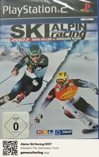 Alpine Ski Racing 2007 PlayStation 2, Germany box front