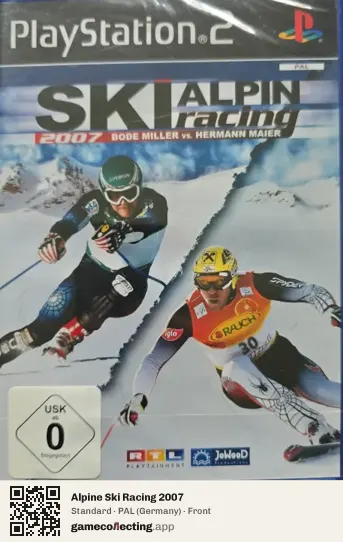 Alpine Ski Racing 2007 PlayStation 2, Germany box front
