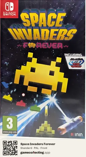 Space Invaders Forever Nintendo Switch, PAL box front