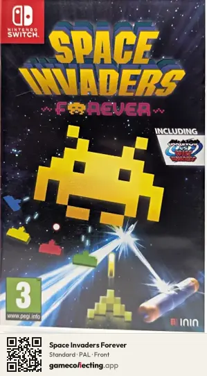 Space Invaders Forever Nintendo Switch, PAL box front