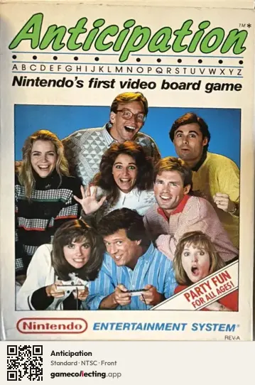Anticipation Nintendo Entertainment System, NTSC box front