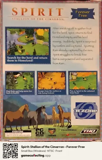 Spirit: Stallion of the Cimarron - Forever Free Computer, NTSC box front