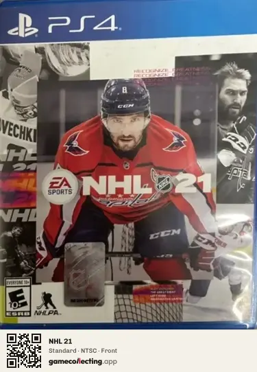 NHL 21 PlayStation 4, NTSC box front
