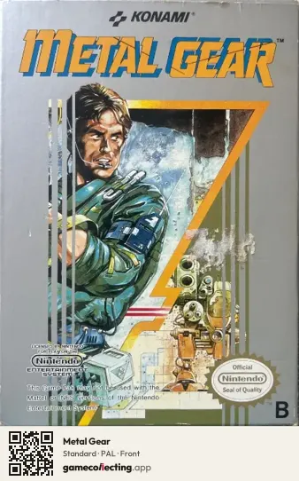 Metal Gear Nintendo Entertainment System, PAL box front