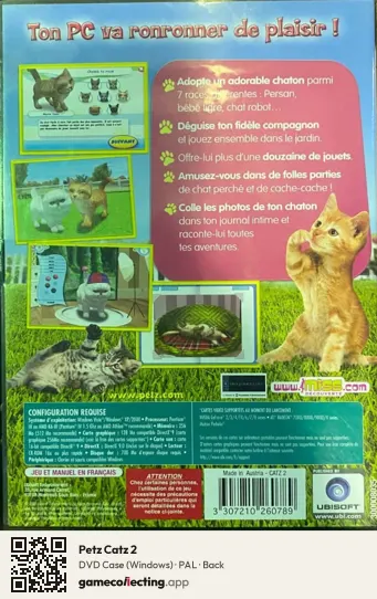 Petz Catz 2 Computer, PAL box back