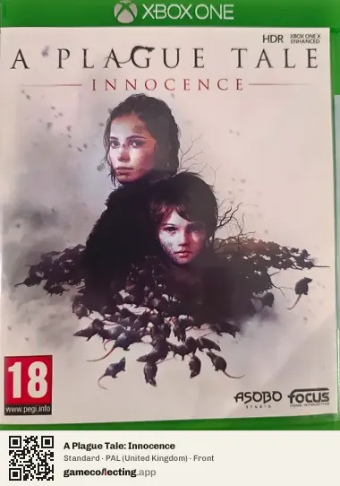 A Plague Tale: Innocence Xbox One, United Kingdom box front