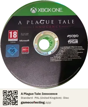 A Plague Tale: Innocence Xbox One, PAL disc