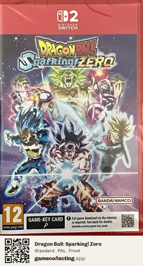 Dragon Ball: Sparking! Zero Nintendo Switch 2, PAL box front