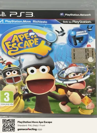 PlayStation Move Ape Escape PlayStation 3, Italy box front