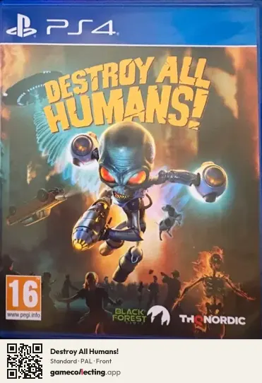 Destroy All Humans! PlayStation 4, PAL box front