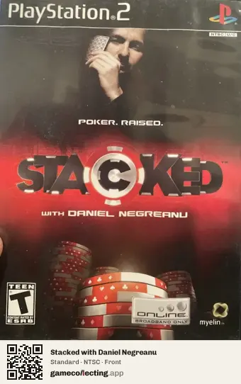 Stacked with Daniel Negreanu PlayStation 2, NTSC box front