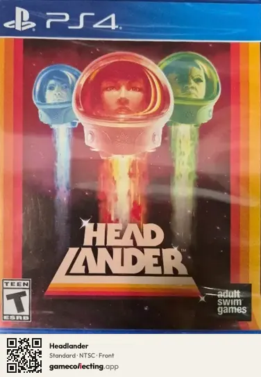 Headlander PlayStation 4, NTSC box front