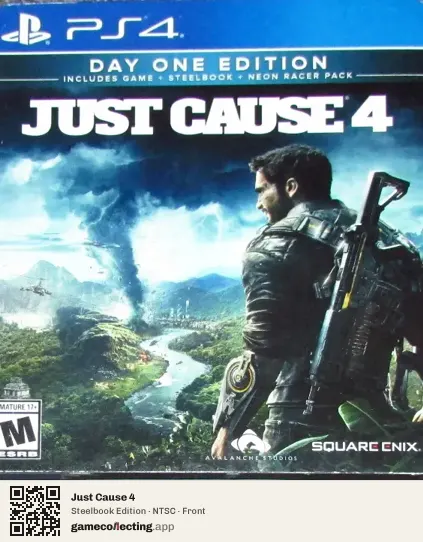 Just Cause 4 PlayStation 4, NTSC box front