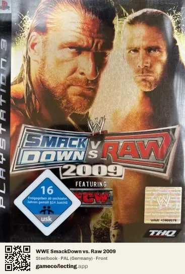 WWE SmackDown vs. Raw 2009 PlayStation 3, Germany box front
