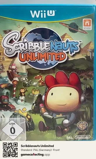 Scribblenauts Unlimited Nintendo Wii U, Germany box front