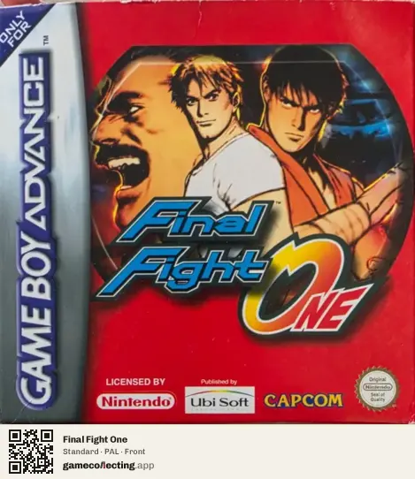 Final Fight One Game Boy Advance, PAL box front