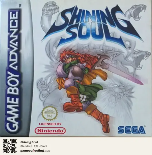 Shining Soul Game Boy Advance, PAL box front