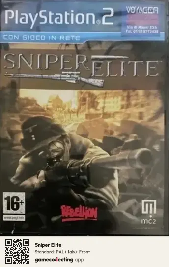 Sniper Elite PlayStation 2, Italy box front