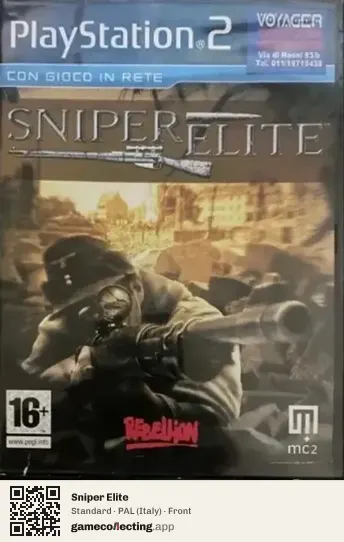 Sniper Elite PlayStation 2, Italy box front