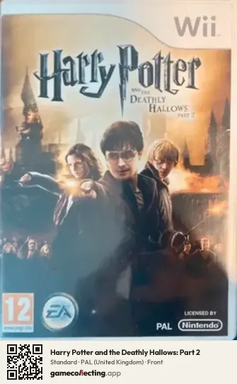 Harry Potter and the Deathly Hallows: Part 2 Nintendo Wii, United Kingdom box front