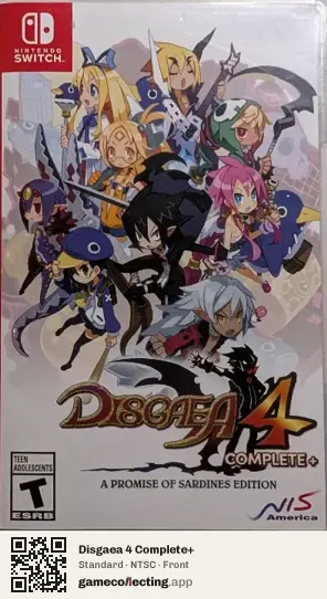 Disgaea 4 Complete+ Nintendo Switch, NTSC box front