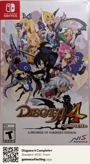 Disgaea 4 Complete+ Nintendo Switch, NTSC box front