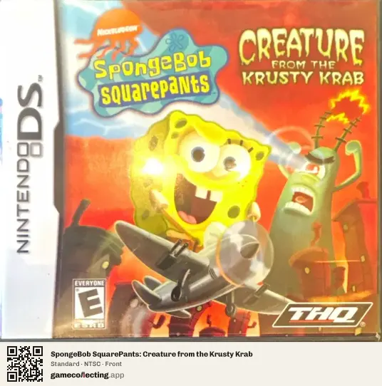 SpongeBob SquarePants: Creature from the Krusty Krab Nintendo DS, NTSC box front