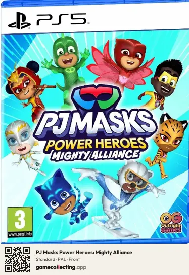 PJ Masks Power Heroes: Mighty Alliance PlayStation 5, PAL box front