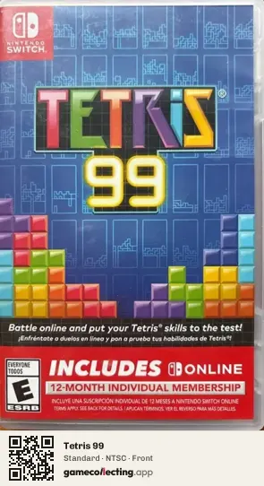Tetris 99 Nintendo Switch, NTSC box front