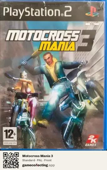 Motocross Mania 3 PlayStation 2, PAL box front