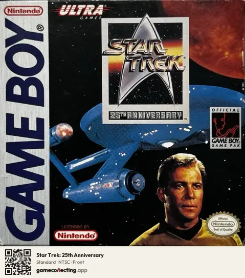 Star Trek: 25th Anniversary Game Boy, NTSC box front