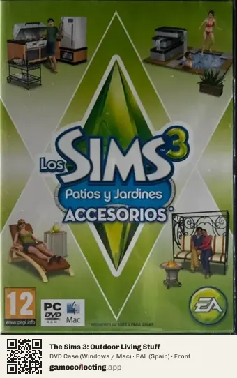 The Sims 3: Outdoor Living Stuff Computer, Spain box front
