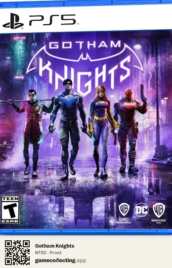 Gotham Knights PlayStation 5, NTSC box front