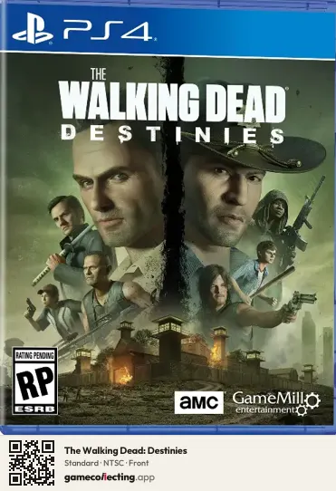 The Walking Dead: Destinies PlayStation 4, NTSC box front