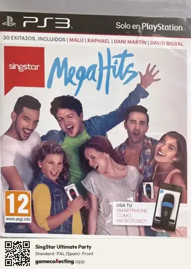 SingStar Ultimate Party PlayStation 3, Spain box front