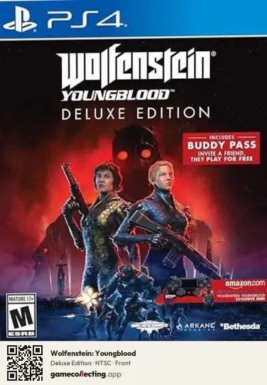 Wolfenstein: Youngblood PlayStation 4, NTSC box front