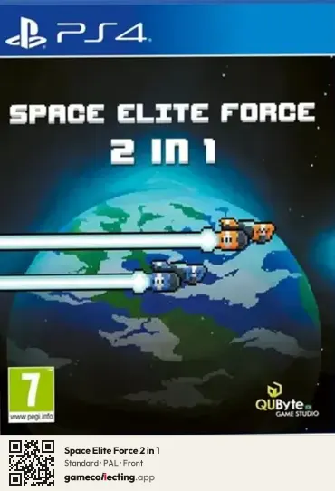 Space Elite Force 2 in 1 PlayStation 4, PAL box front