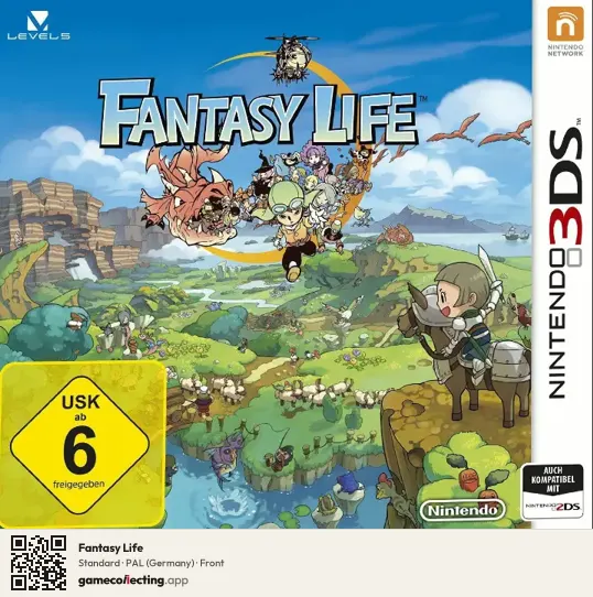 Fantasy Life Nintendo 3DS, Germany box front