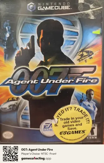 007: Agent Under Fire Nintendo GameCube, NTSC box front