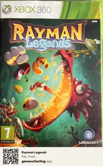 Rayman Legends Xbox 360, PAL box front