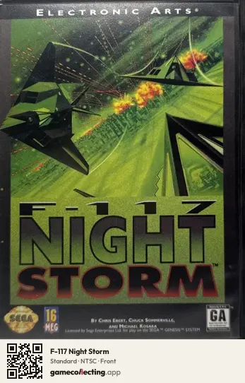 F-117 Night Storm Sega Mega Drive / Genesis, NTSC box front