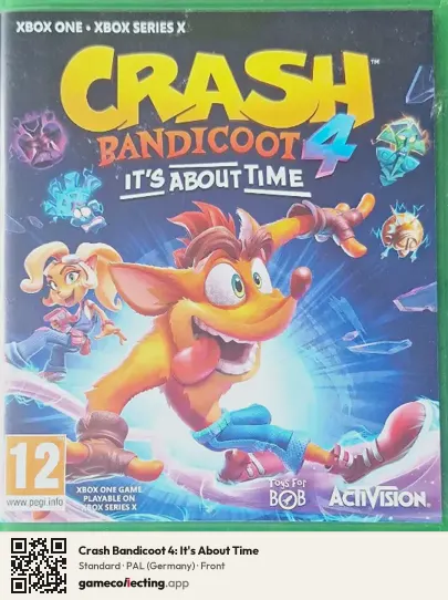Crash Bandicoot 4: It's About Time Xbox One, Germany box front