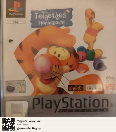 Tigger's Honey Hunt PlayStation, PAL box front