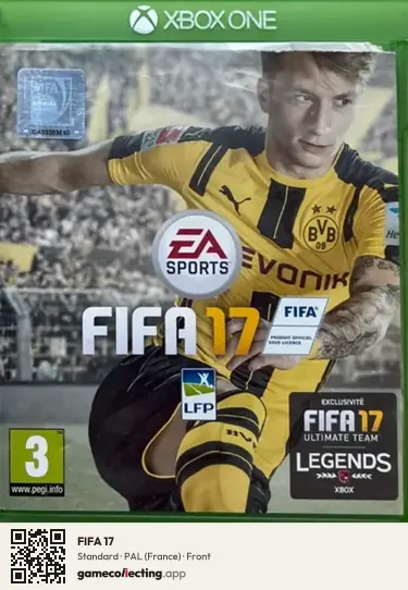 FIFA 17 Xbox One, France box front