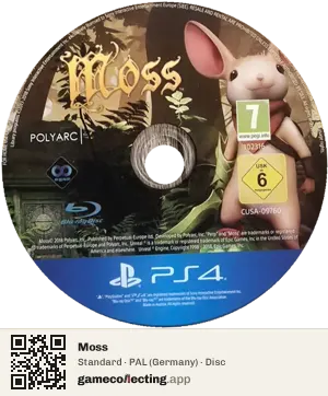 Moss PlayStation 4, PAL disc