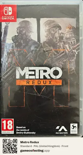 Metro Redux Nintendo Switch, United Kingdom box front