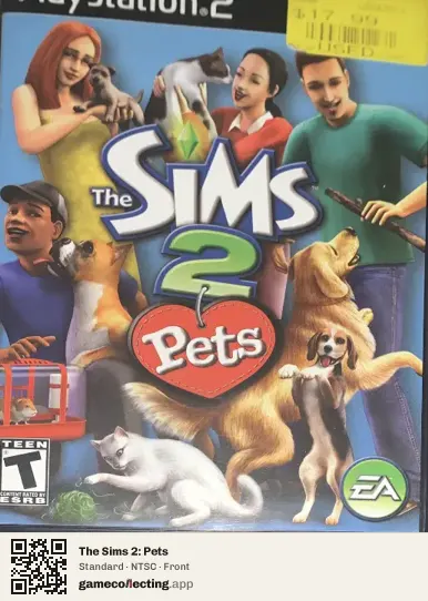 The Sims 2: Pets PlayStation 2, NTSC box front