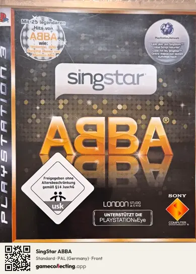 SingStar ABBA PlayStation 3, Germany box front