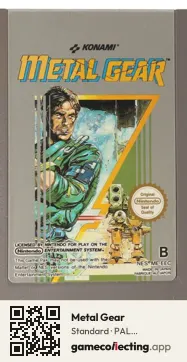 Metal Gear Nintendo Entertainment System, PAL cartridge label